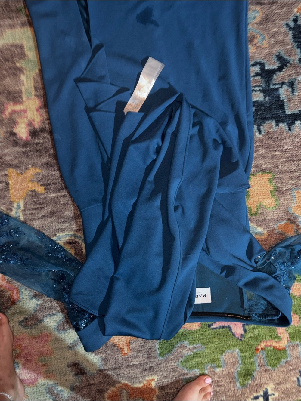 Marfil Barcelona cocktail dress with removable sleeves - Picture 9 of 11